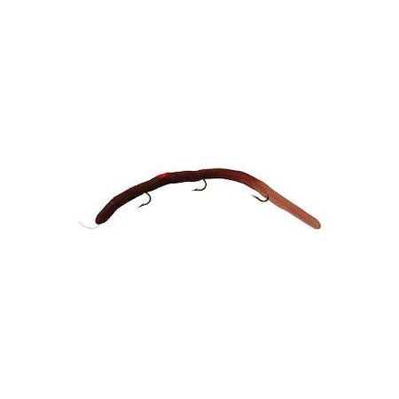 Kellys Plow Jockeys PreRigged Plastic Worm, 5 12, 3 6 Hooks, Neutral Clear Tail PJ100-NCT